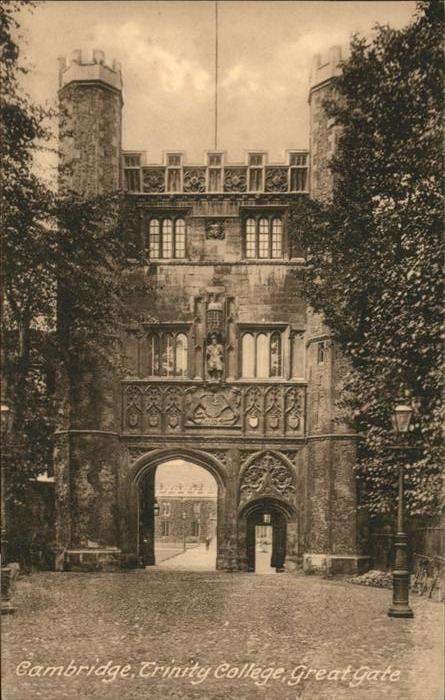 Cambridge Cambridgeshire Trinity College Great Gate