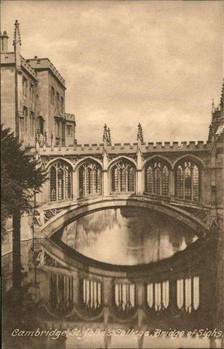 Cambridge Cambridgeshire St Johns College Bridge