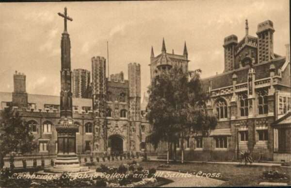 Cambridge Cambridgeshire St Johns College Saints Cross