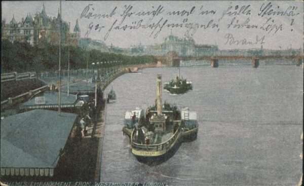 London Thames Schiff Brücke
