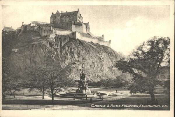 Edinburgh Scotland Castle Ross Fountain