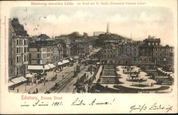 Edinburgh Scotland Princes Street Kutsche