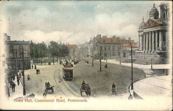Portsmouth Town Hall Commercial Road Strassenbahn