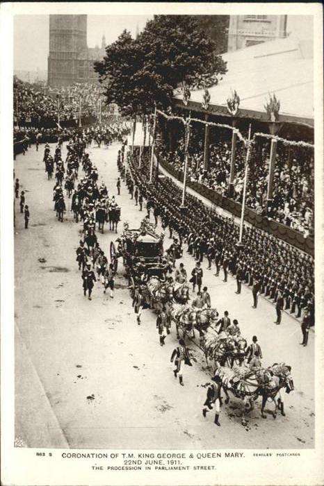 London Coronation of King George and Queen Mar