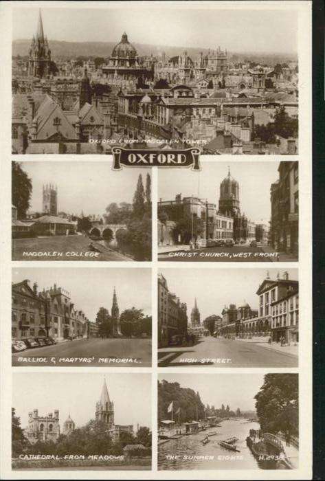 Oxford Oxfordshire Christ Church High Street, Magdalen Col