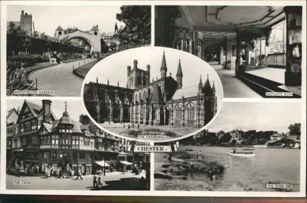 Chester Cheshire Eastgate Row River Dee, The Cross, Amph