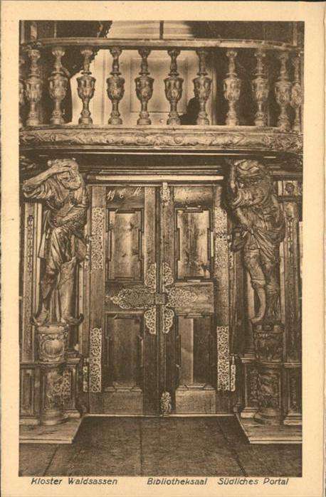 Bibliothek Library Kloster Bibliotheksaal Portal