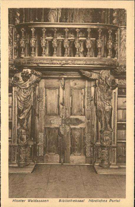 Bibliothek Library Kloster Bibliotheksaal Portal
