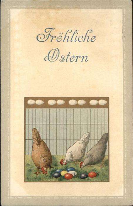 Ostern Easter Paques Geflügel Hühner Ostereier