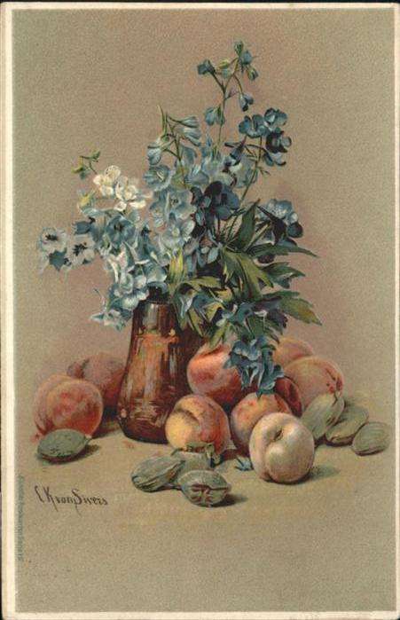 Sivers Blumen Pfirsich