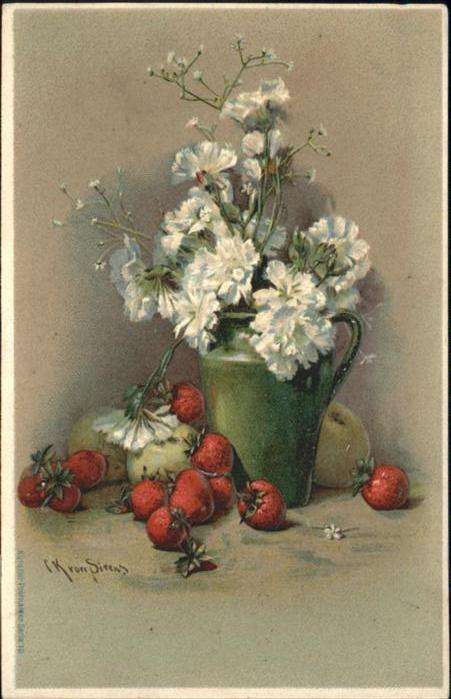 Sivers Blumen Erdbeeren