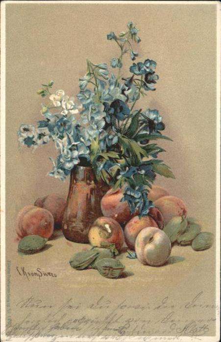 Sivers Blumen Pfirsich