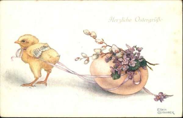Ostern Easter Paques Küken Osterei Künstler Erwin Granner