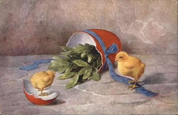 Ostern Easter Paques Küken Osterei
