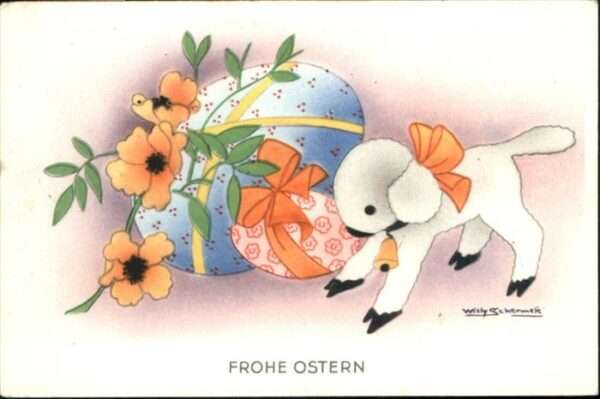 Ostern Easter Paques Osterei Künstler Willy S. Schaf