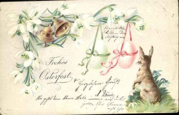 Ostern Easter Paques Hase Ostereier Glocken
