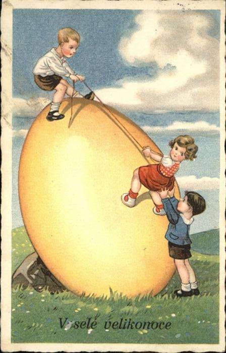 Ostern Easter Paques Osterei Kinder Bergsteigen