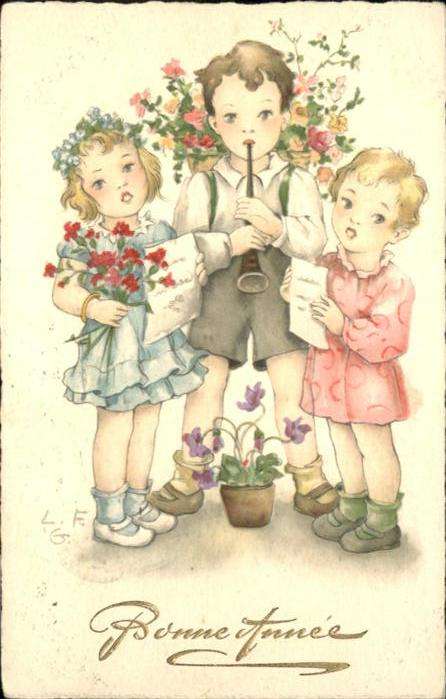 Neujahr Kinder Singen