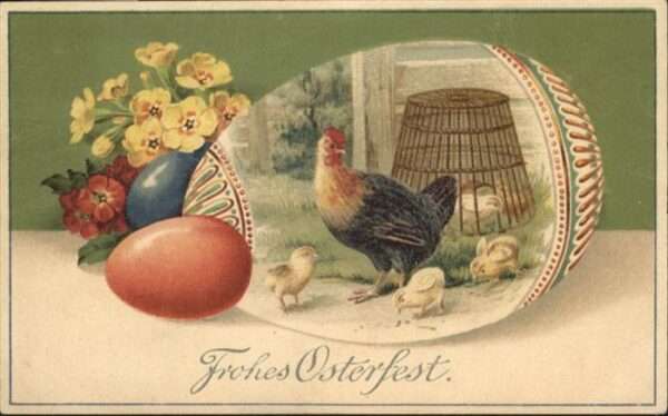 Ostern Easter Paques Geflügel Küken Ostereier