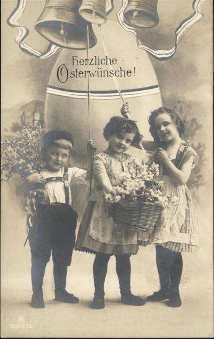Ostern Easter Paques Kinder Osterei Glocken Trachten