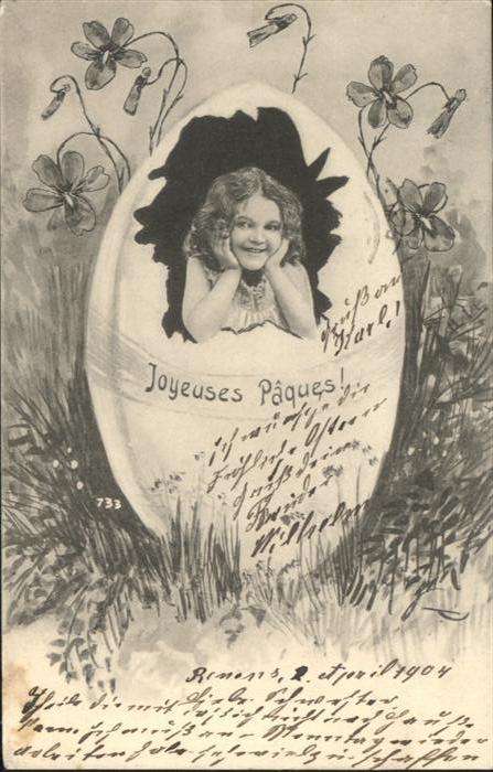 Ostern Easter Paques Kind Mädchen Osterei
