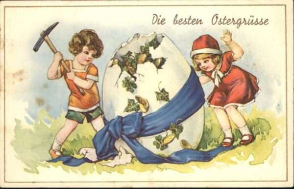 Ostern Easter Paques Kinder Osterei