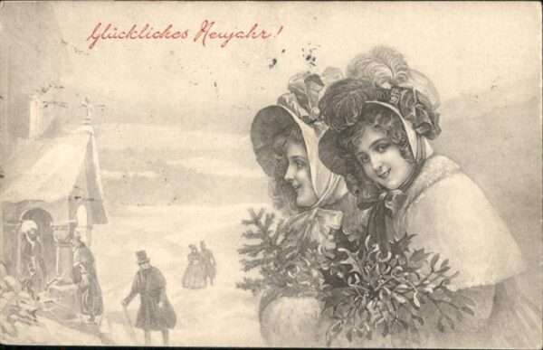 Neujahr Mädchen Hutmode