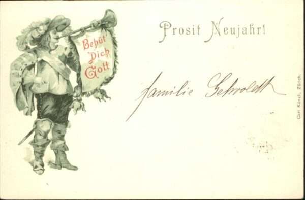 Trompeter Scheffel Behüt dich Gott Neujahr