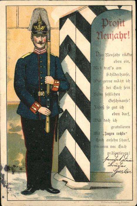 Neujahr Soldat Gedicht