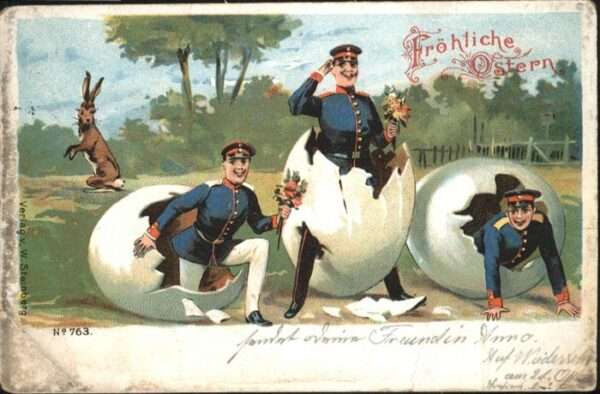 Ostern Easter Paques Soldaten Eier