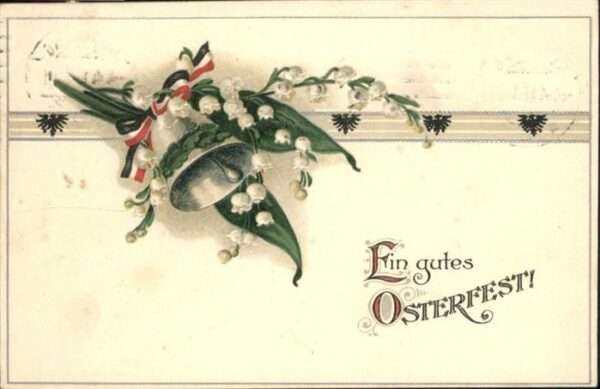 Schwarz Weiss Rot Glocke Ostern
