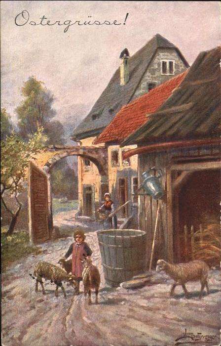 Ostern Easter Paques Bauernhof