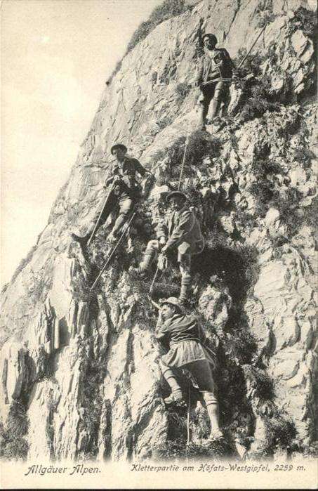 Bergsteigen Klettern Allgäuer Alpen