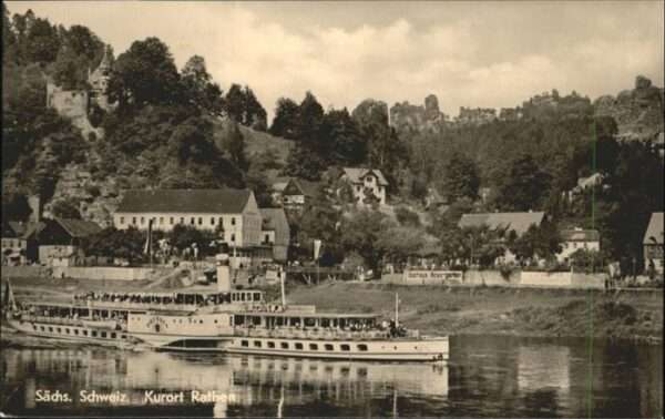 Dampfer Seitenrad Dresden Rathen