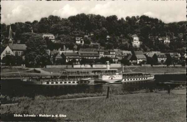 Dampfer Seitenrad Dresden Wehlen