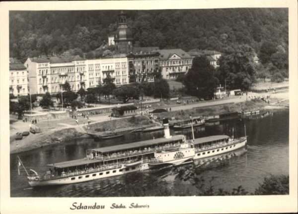Dampfer Seitenrad Dresden Schandau