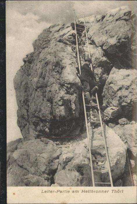 Bergsteigen Klettern Heilbronner Thörl Leiter