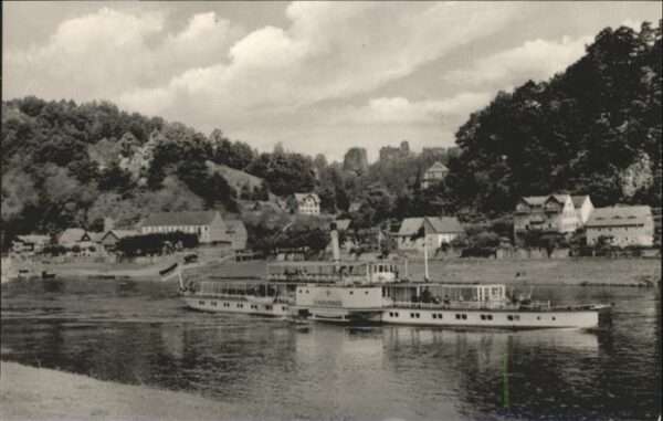 Dampfer Seitenrad Junger Pionier Rathen