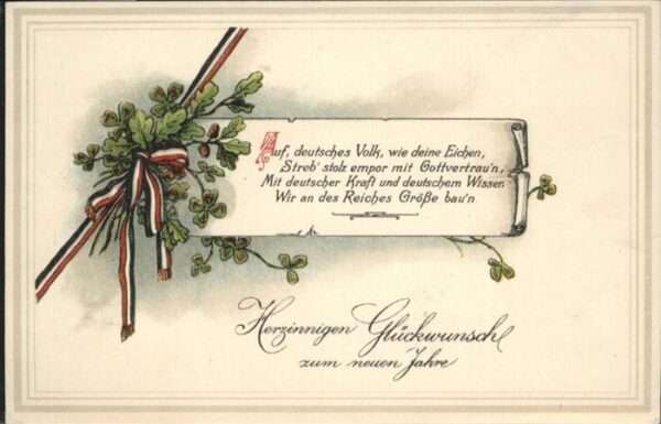Schwarz Weiss Rot Neujahr