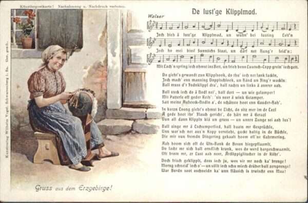 Liederkarte Klipplmad Frau