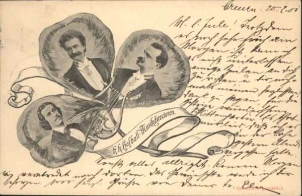 Musikanten Strauss Musikdirektoren Harfe