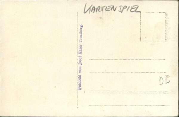 Kartenspiel-Postkarte Tafel – Bild 2
