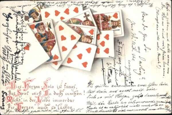 Kartenspiel-Postkarte