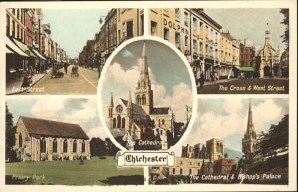 Chichester West Sussex East Street Priory Park Cathedral Bisho