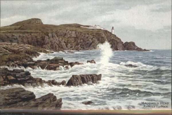 Ramsey Isle of Man Maughold Head Künstlerkarte