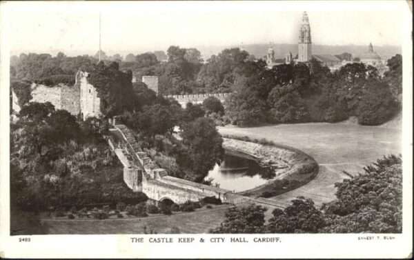 Cardiff Wales Castle Keep & City Hall