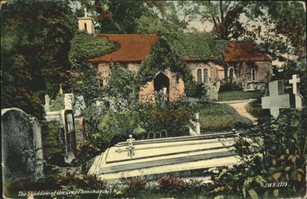 Ventnor Isle of Wight [Stempelabschlag] Shaddow of Cross Bonc