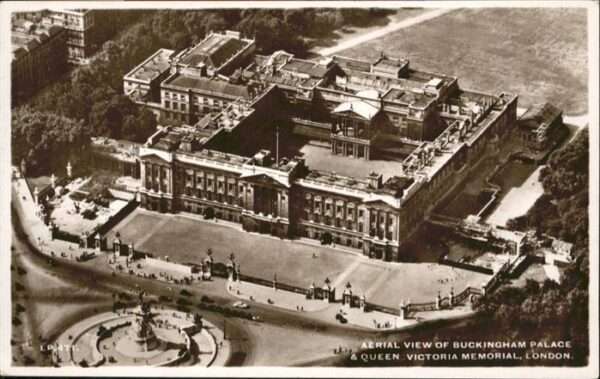 London Aerial Buckingham Palace Queen Victoria