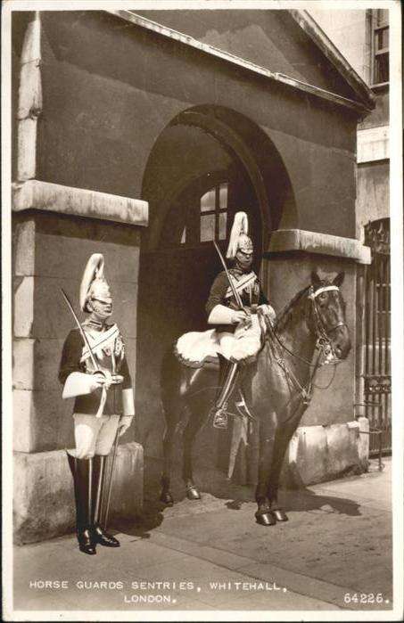 London Horse Guards Sentries Whitehall