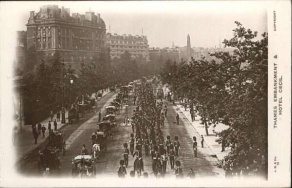 London thames Embankment Hotel cecil